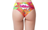 Mememe Lingerie Comic Fans Yellow Slip Womens Thong G-Strings, Panties and Shorts